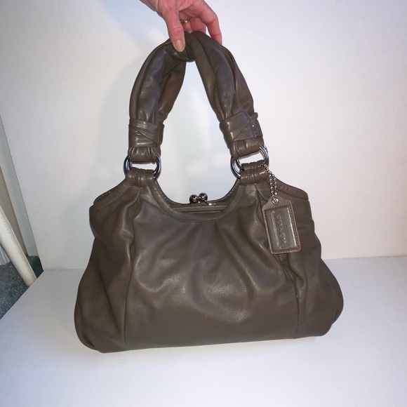 Coach Taupe Handbag & Wallet - Picture 1 of 10